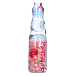 Napój Ramune Lychee, japońska oranżada o smaku liczi 200ml - Hata Kosen