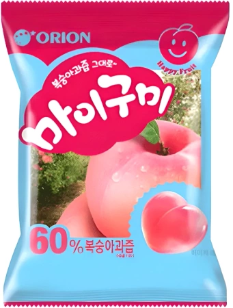 My Gummy Peach, żelki o smaku brzoskwiniowym (60% soku owocowego) 66g - Orion