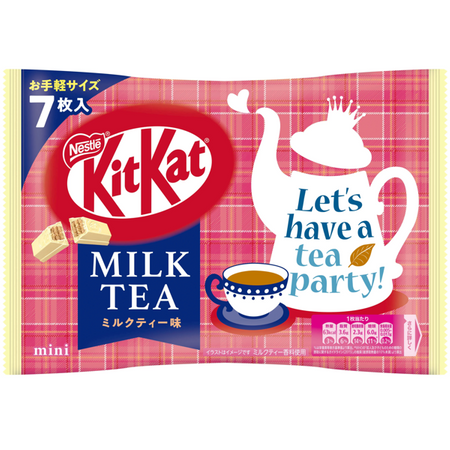 KitKat Mini Milk Tea o smaku herbaty z mlekiem, torebka 7 sztuk 81,2g Nestlé
