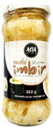 Imbir marynowany do sushi, naturalny 360g - Asia Kitchen