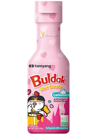Buldak Carbonara HOT Chicken Flavor Sauce, sos o smaku pikantnego kurczaka carbonara 200g - Samyang