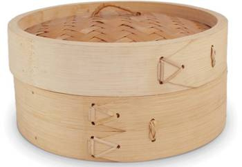 Parowar bambusowy okrągły 1-piętrowy, średnica 20 cm Emro Aziatica