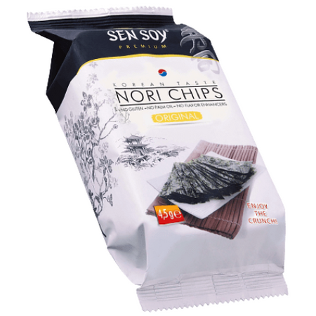 Chipsy Nori Original z solą 18 szt x 4,5g - Sen Soy