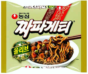 Chapagetti, makaron z sosem z czarnej fasoli, łagodny 140g - Nongshim