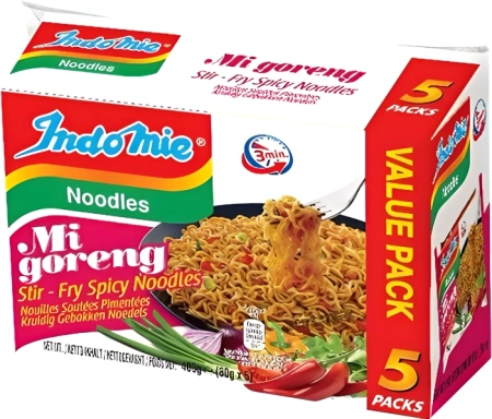 Makaron Instant Mi Goreng Pedas, pikantny 5 x 80g - Indomie