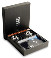 Zestaw do sushi Sakura Anemone blue, 6 elementów - Edo Japan