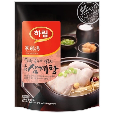 Zupa Samgyetang z całym kurczakiem, ryżem, warzywami i jujube 800g Harim