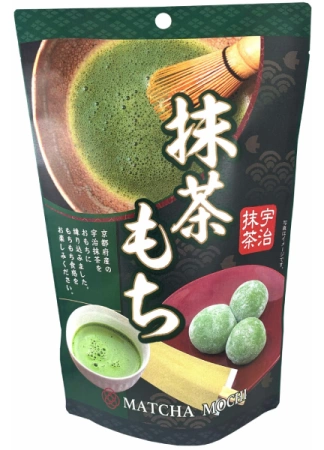 Uji Matcha Mochi, oryginalne ryżowe ciasteczka japońskie z dodatkiem Uji Matcha z Kioto 130g - Seiki