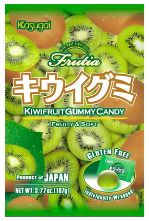 Frutia Kiwi Gummy, żelki o smaku kiwi 107g - Kasugai