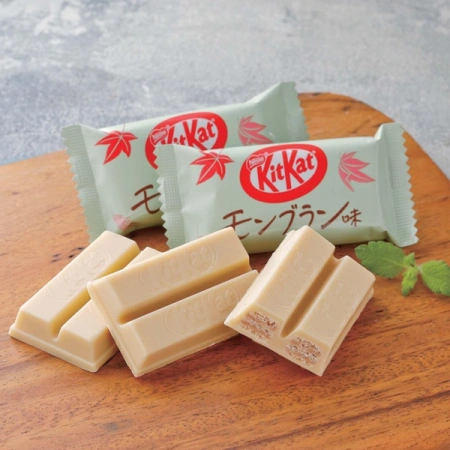 KitKat Mini Mont Blanc - wafelki o smaku deseru z kremem kasztanowym, torebka 10 sztuk 116g Nestlé