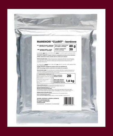 Papier sojowy mamenori Claret bordowy do sushi 20 arkuszy 80g - Nantong Dingbur