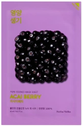 Pure Essence Mask Sheet Acai Berry 23ml - antyoksydacyjna maska z wyciągiem z jagód acai - Holika Holika