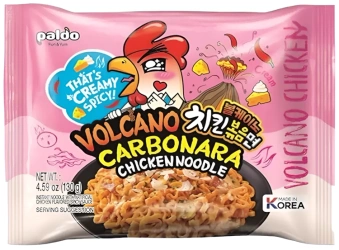 Danie Ramyun Volcano Carbonara, ogniście ostry 130g - Paldo