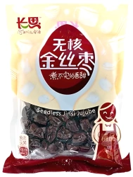 Jujube, chińskie czerwone daktyle (głożyna pospolita) bez pestek 250g - Chang Si