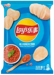 Chipsy Italian Red Meat Flavor o smaku włoskiej potrawki z mięsem 70g - Lay's