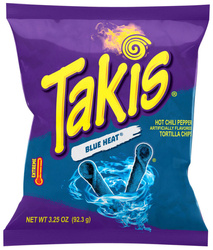 Chipsy Takis Tortilla Blue Heat, ekstra ostre 92g - Barcel