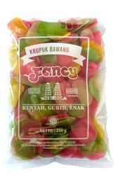 Chipsy, prażynki czosnkowe do smażenia Krupuk Bawang Fancy 250g - Finna