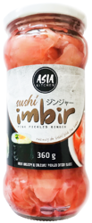 Imbir marynowany do sushi, różowy 360g - Asia Kitchen