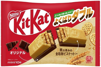KitKat Mini Double Wholegrain Biscuit z herbatnikami, torebka 10 szt. - Nestlé