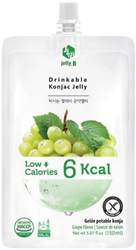 Konjac Jelly, przekąska z galaretką konnyaku o smaku winogronowym 150ml - Jelly. B