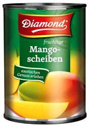 Mango, połówki w syropie lekko słodzonym 425g Diamond