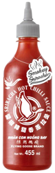 Sos chili Smokey Sriracha, bardzo ostry (chili 61%) 455ml - Flying Goose