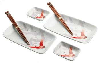 Zestaw do sushi Crane żurawie, 6 elementów - Emro Aziatica