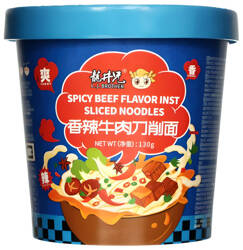 Zupa instant w kubku Sliced Noodle Spicy Beef 130g - L.J. Brother