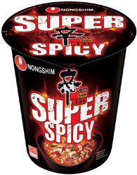 Zupa makaronowa Shin Red Super Spicy w kubku, ekstra ostra 68g - Nongshim