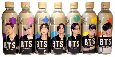 BTS Hot Brew Coffee Sweet Latte, kawa parzona na gorąco z mlekiem i cukrem 350ml - Hy Yakult