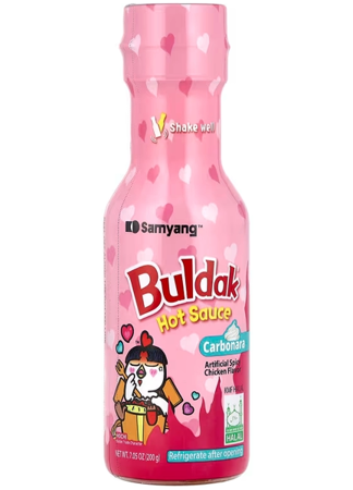 Buldak Carbonara HOT Chicken Flavor Sauce, sos o smaku pikantnego kurczaka buldak carbonara 200g - Samyang