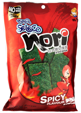 Chipsy Nori o smaku pikantnego chili 36g - Seleco