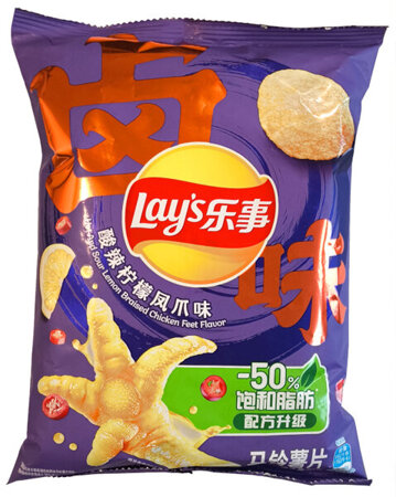 Chipsy ziemniaczane Hot And Sour Lemon Braised Chicken Feet 70g - Lays