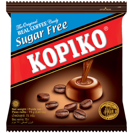 Cukierki kawowe Sugar Free, bez cukru 75g - Kopiko