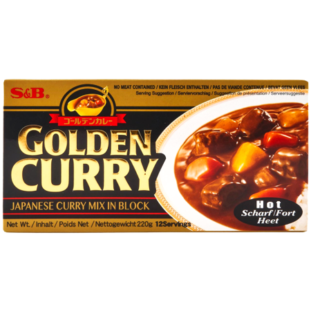 Golden Curry Hot (ostre) 220g - S&B - danie w 30 min