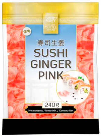Imbir marynowany różowy 240g  - Golden Turtle Brand