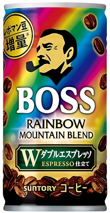 Kawa BOSS Rainbow Mountain Blend z mlekiem i cukrem 185ml - Suntory