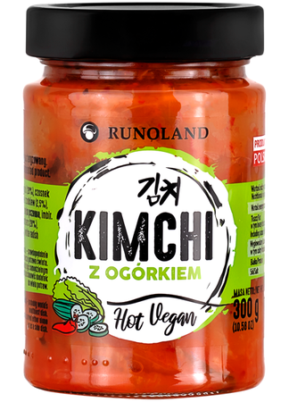 Kimchi z ogórkiem Hot Vegan 300g - Runoland
