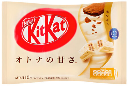 KitKat Mini Otona no Amasa White Chocolate Feuilletine Crepes 10szt. - Nestlé