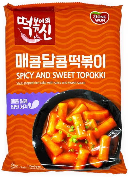 Kluski ryżowe Spicy And Sweet Topokki 240g - Dongwon