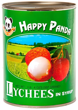 Lychee, liczi w syropie 567g Happy Panda 
