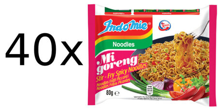 Makaron Instant Mi Goreng, pikantny 40 x 80g - Indomie