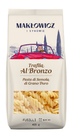 Makaron Trafila Al Bronzo Fusilli 400g - Makłowicz i Synowie