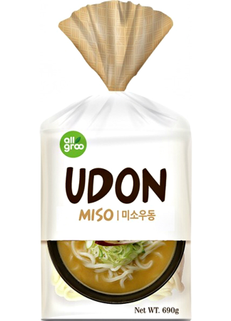 Makaron udon miso z przyprawami - gotowe danie 690g - All Gr∞