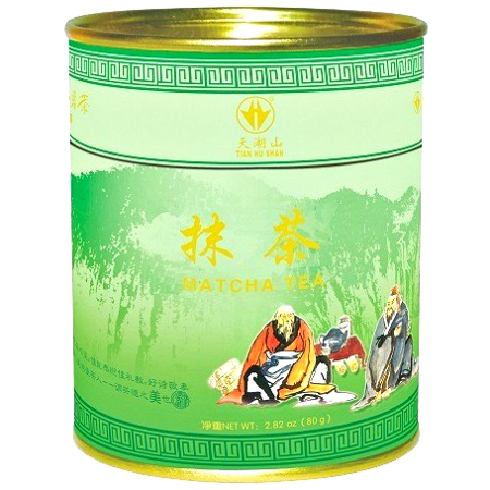 Matcha, sproszkowana zielona herbata w puszce 80g - Tian Hu Shan