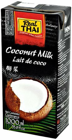 Mleko kokosowe (85% wyciągu z kokosa) 12 x 1L - Real Thai