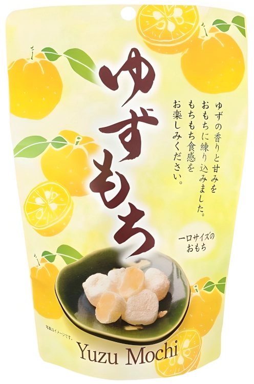 Mochi Yuzu, ryżowe ciasteczka o smaku Yuzu 130g - Seiki