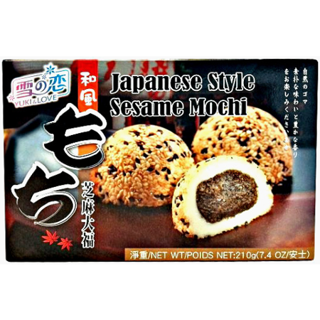 Mochi, ryżowe ciasteczka z sezamem 210g - Yuki & Love