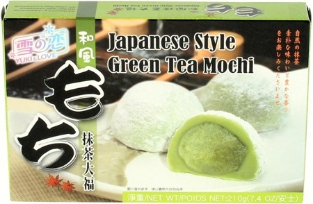 Ciasteczka Mochi z zieloną herbatą 210g Yuki&Love