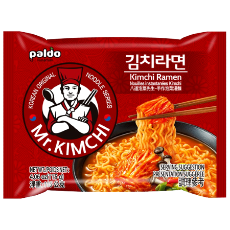 Mr. Kimchi Ramen, zupa makaronowa na ostro 115g - Paldo